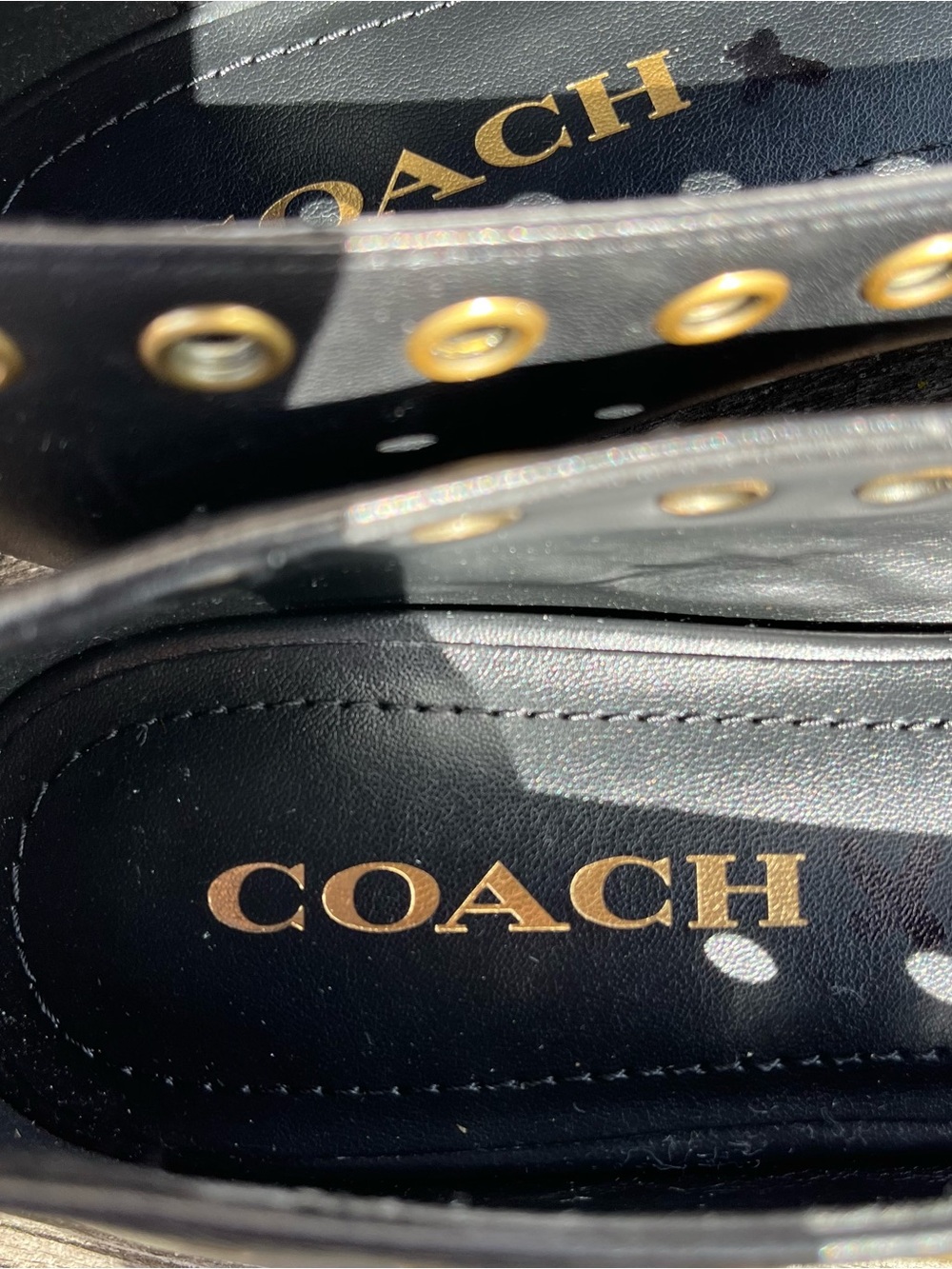 Coach Wendie ballet flats with grommets size 8 - Picture 5 of 8